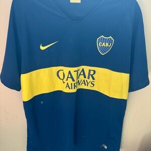 Nike Blue Boca Juniors Jersey Large
